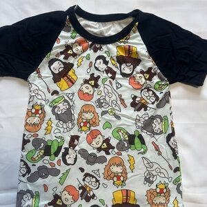 6/ $30 sale) NWOT Harry Potter silk boutique Raglan T-Shirt
